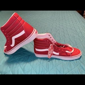 Red High-Top Vans